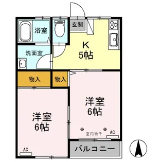 パールハウス B【2階】の間取り