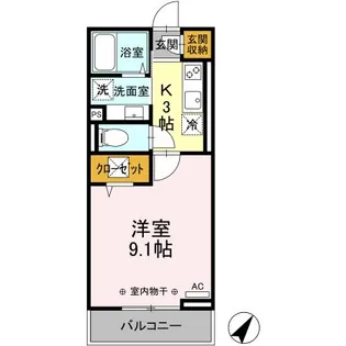 プランタン【2階】の間取り