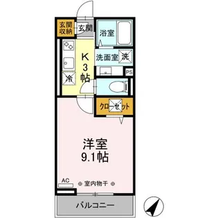 プランタン【3階】の間取り