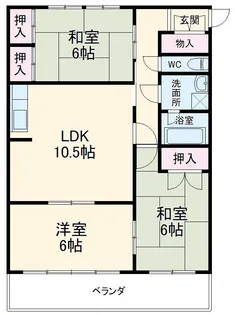 アビタシオンOHNO【103号室】の間取り