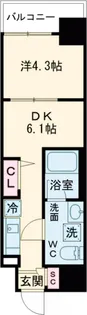 プライマル西大島駅前【11階】の間取り