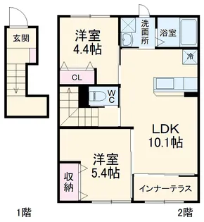 アンナビア【2階】の間取り
