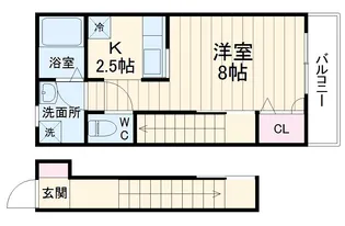 サンパティーク【2階】の間取り