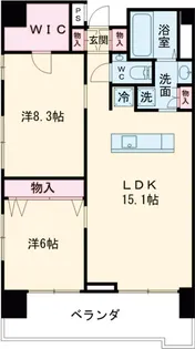 アパートメントけやき通り中葛西【3階】の間取り