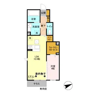 ヴァン プランドール【1階】の間取り