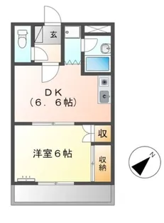 スカイウィング草間【2階】の間取り