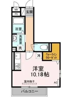 TR土井【201号室】の間取り