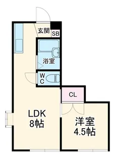 ヒルズスクエアⅠ【103号室】の間取り