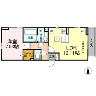 レジデンスワシクラ【3階】の間取り