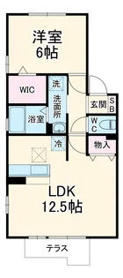 セジュール菊園【1階】の間取り