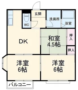 コーポシャルマン【202号室】の間取り