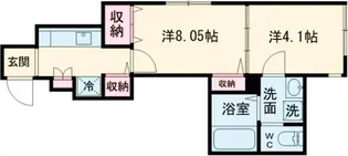 ローズテラス新小岩【1階】の間取り