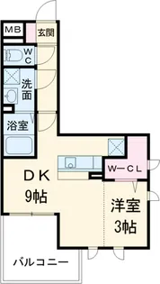 グランシャリオ【201号室】の間取り