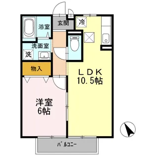 サンハイムYAKATA【2階】の間取り