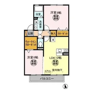 ボナール A【2階】の間取り