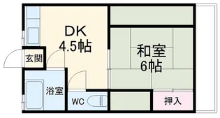 第2丸池ハイツ【203号室】の間取り