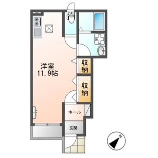 Kaze & 杜(カゼアンドモリ)【1階】の間取り