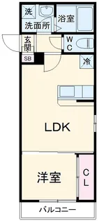 AK22土古町【201号室】の間取り