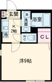 ガレット戸越銀座【401号室】の間取り