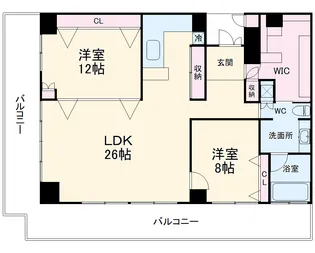 岐阜シティ・タワー43【41階】の間取り