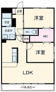 ハイツ清光【301号室】の間取り