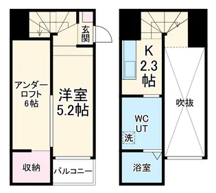 カーサ・ティエラ【201号室】の間取り