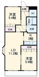 ロワール【2階】の間取り