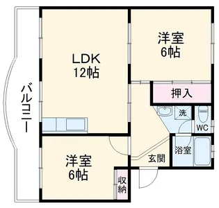 AIRLIX松岡 B【301号室】の間取り