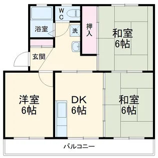 グランドール太田 A【107号室】の間取り