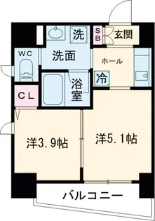 エストゥルース板橋本町【7階】の間取り
