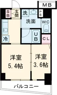 エストゥルース板橋本町【9階】の間取り