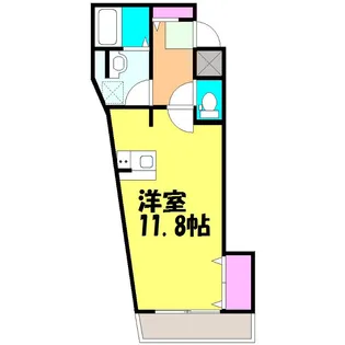 ツリーデン松戸Ⅱ【4階】の間取り