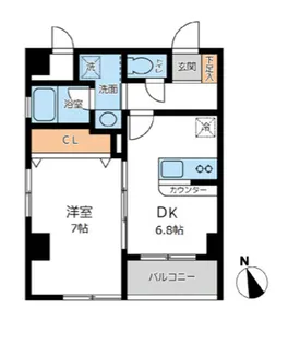 CITY SPIRE川崎【401号室】の間取り