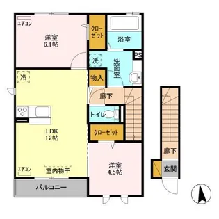 サンシャイン【2階】の間取り