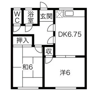 若草苑【2階】の間取り