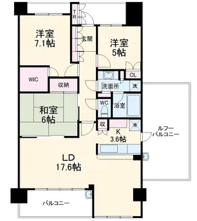 セントラルパーク・イーストE棟【10階】の間取り