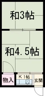 フラワーハイム【B-4号室】の間取り