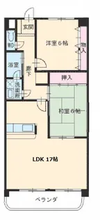 ファミーユすなごB【1階】の間取り