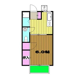 コーポグリーンアイ【202号室】の間取り