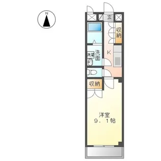アーバンステージ柚木【1階】の間取り