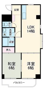 ラーバンライブ・武蔵浦和【2階】の間取り