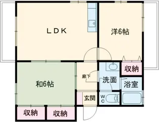 エクシード岸和田【C102号室】の間取り