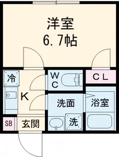 カインドネス新小岩【3階】の間取り