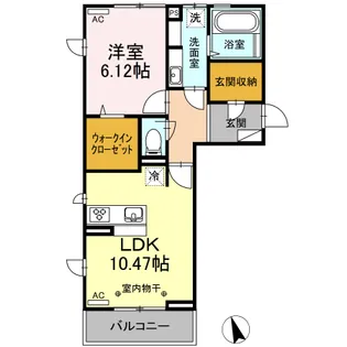 West town【3階】の間取り