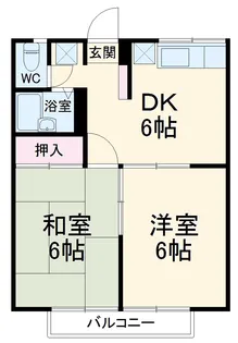 ビューハピネスU【2階】の間取り