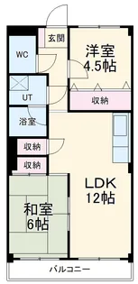 メゾン阪野【408号室】の間取り