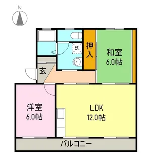 コーポはちまん【102号室】の間取り