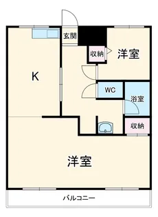 シティハイム雅【1階】の間取り