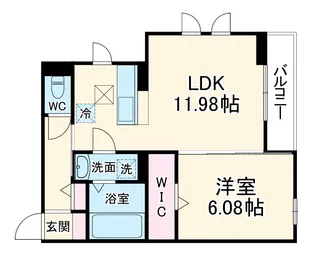 ルミエール富士見【1階】の間取り