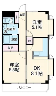 ヌーベルハイムマルシオ【4階】の間取り